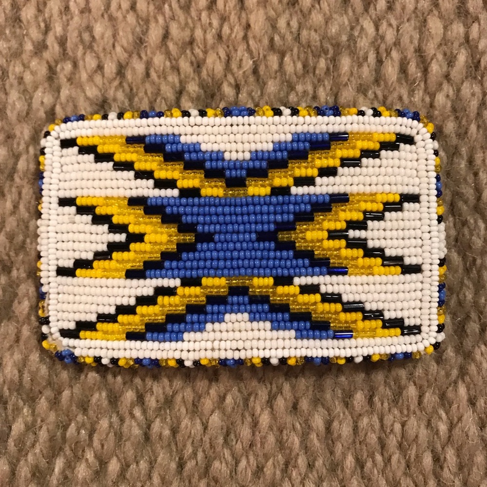 Native American Beaded Belt Buckle